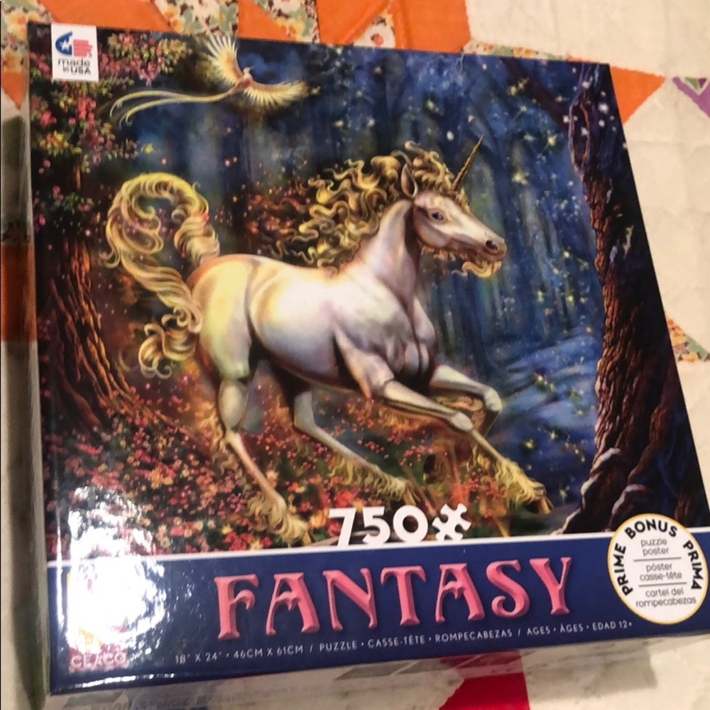 750 piece Fantasy Unicorn 🦄 woodland puzzle